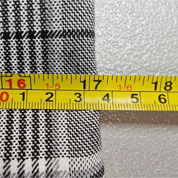 Banana Republic Womens XS Black White Glenplaid Two Button Coat - Picture 11 of 12